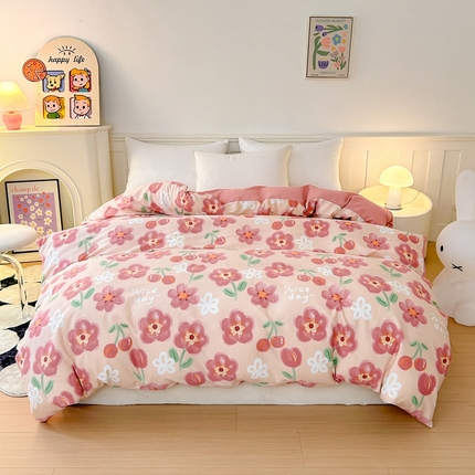 91家纺网 家纺一手货源 找家纺 （总）2025新款加厚生态磨毛单被套