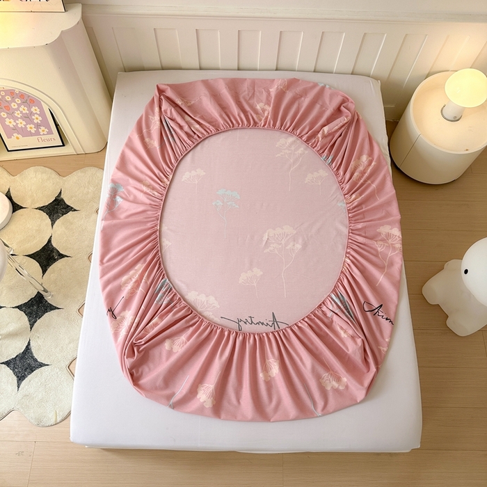 91家纺网 家纺一手货源 找家纺 2025新款加厚生态磨毛单床笠 清风觅影