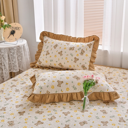 91家纺网 家纺一手货源 找家纺 （总）梦精灵家纺 2025新款全棉花边枕套