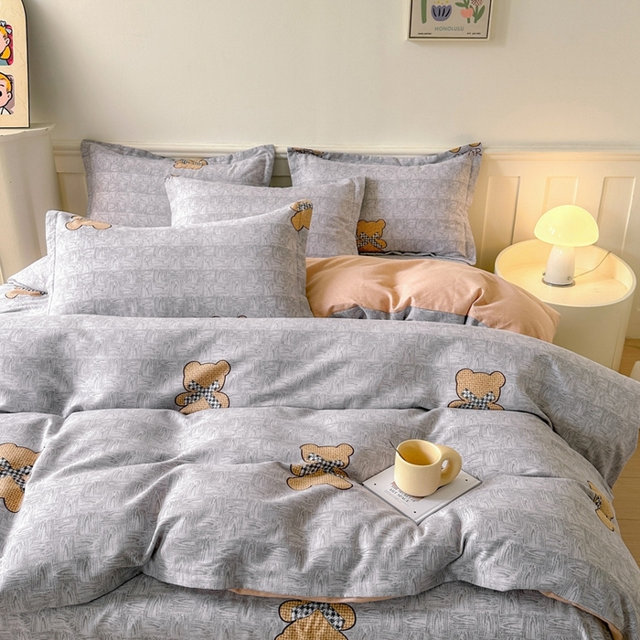 91家纺网 家纺一手货源 找家纺 2025新款加厚生态磨毛床单四件套 罗拉