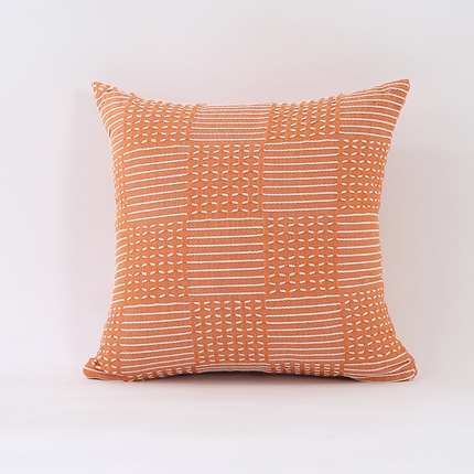 91家纺网 家纺一手货源 找家纺 （总）囍莱家纺 2024新款色织提花亲肤透气简约ins抱枕G052