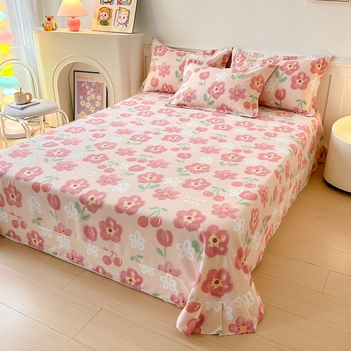 91家纺网 家纺一手货源 找家纺 2025新款加厚生态磨毛单床单 芬妮