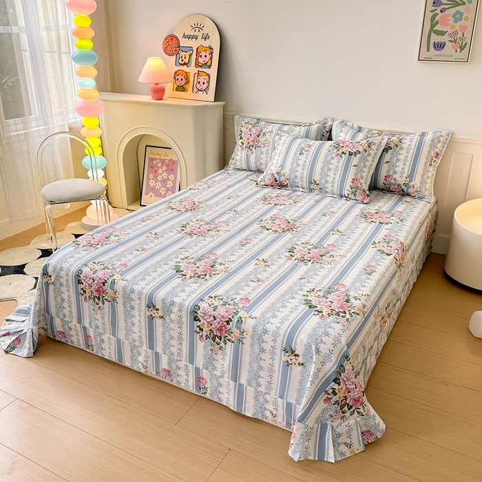 91家纺网 家纺一手货源 找家纺 2025新款加厚生态磨毛单床单 法芙娜