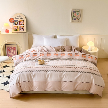 2025新款加厚生态磨毛单被套 卡蜜拉
