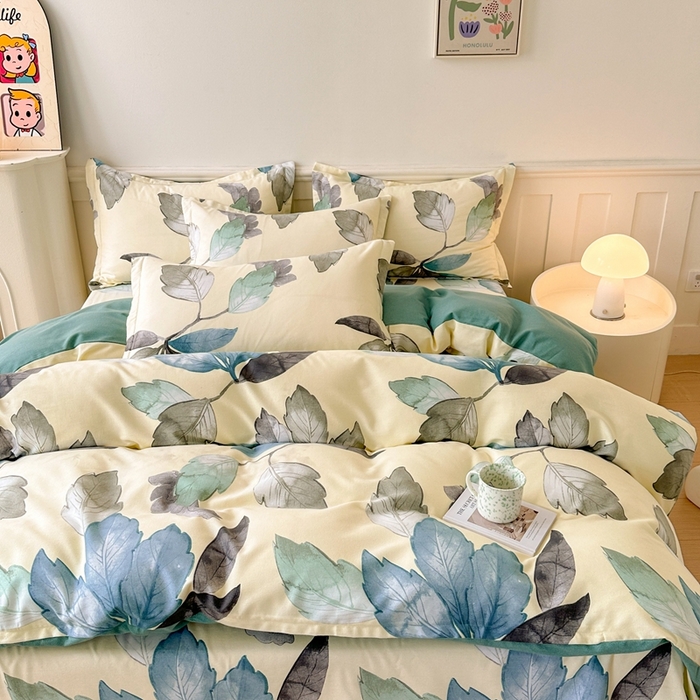 91家纺网 家纺一手货源 找家纺 2025新款加厚生态磨毛单枕套 水墨江南