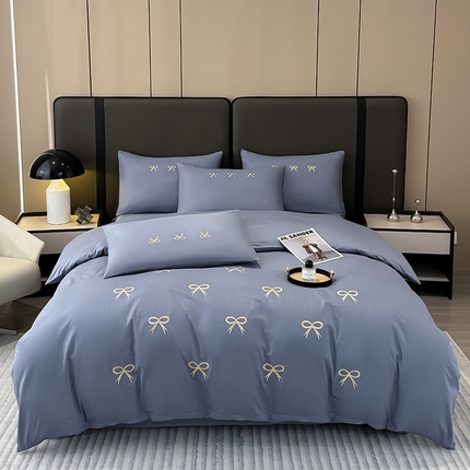 91家纺网 家纺一手货源 找家纺 （总）2024新款高密度13376全棉（蝶舞）四件套