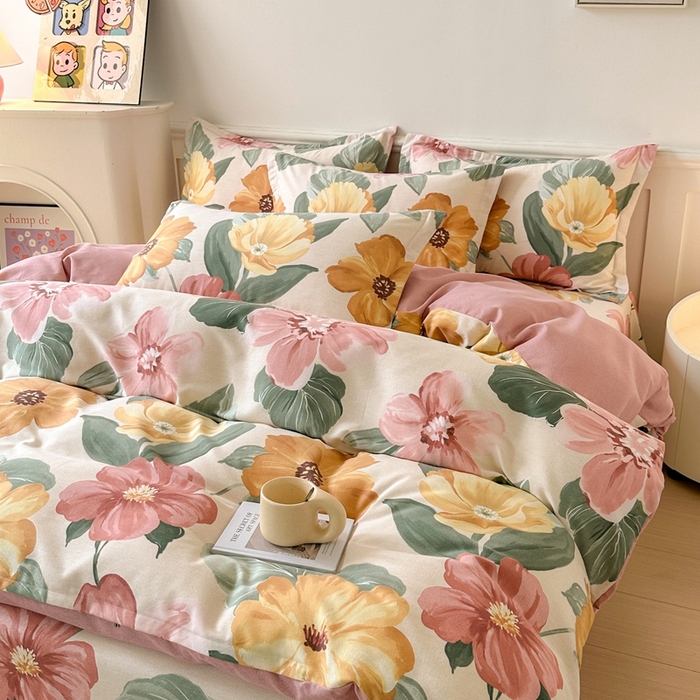 91家纺网 家纺一手货源 找家纺 2025新款加厚生态磨毛单枕套 梦若菲