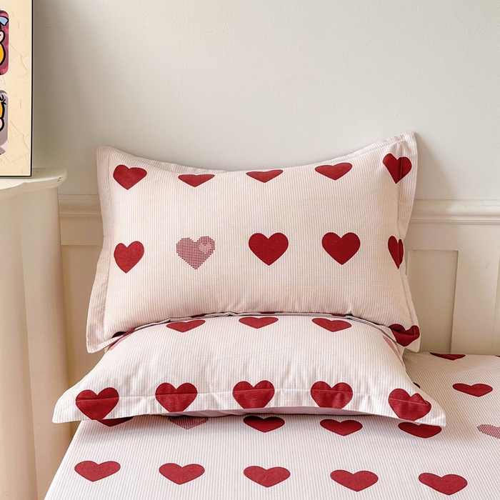 91家纺网 家纺一手货源 找家纺 2025新款加厚生态磨毛床笠四件套 完美恋人