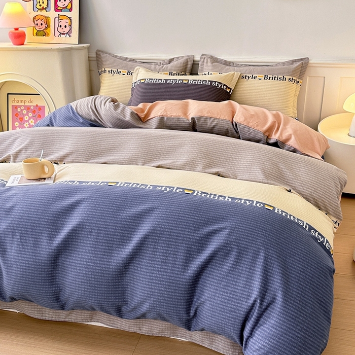 91家纺网 家纺一手货源 找家纺 2025新款加厚生态磨毛床单四件套 塞利维亚