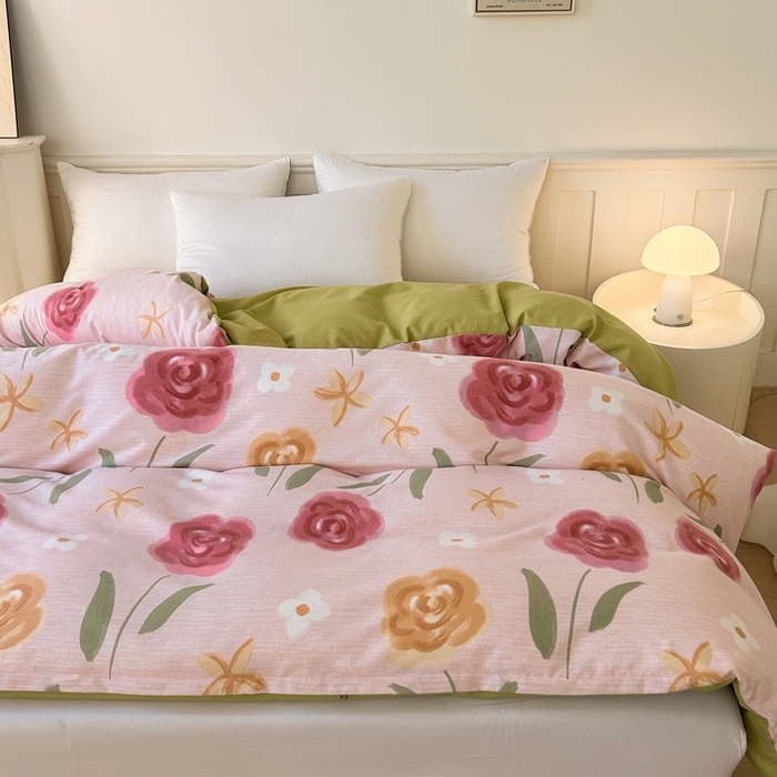 91家纺网 家纺一手货源 找家纺 2025新款加厚生态磨毛单被套 知否