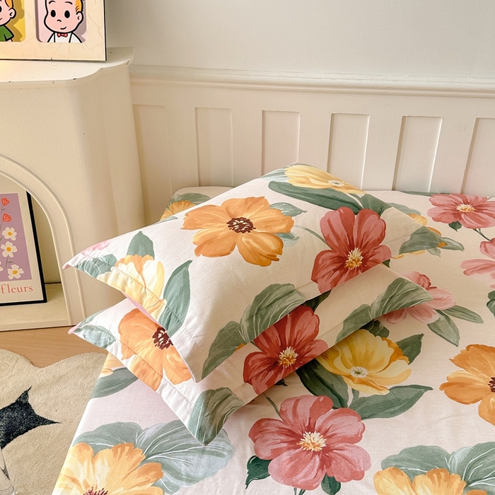 91家纺网 家纺一手货源 找家纺 2025新款加厚生态磨毛单枕套 梦若菲