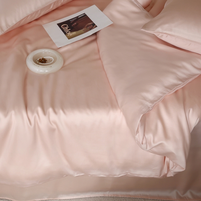 91家纺网 家纺一手货源 找家纺 轩和 2025新款A类LF60S兰精天丝单品被套 告白粉