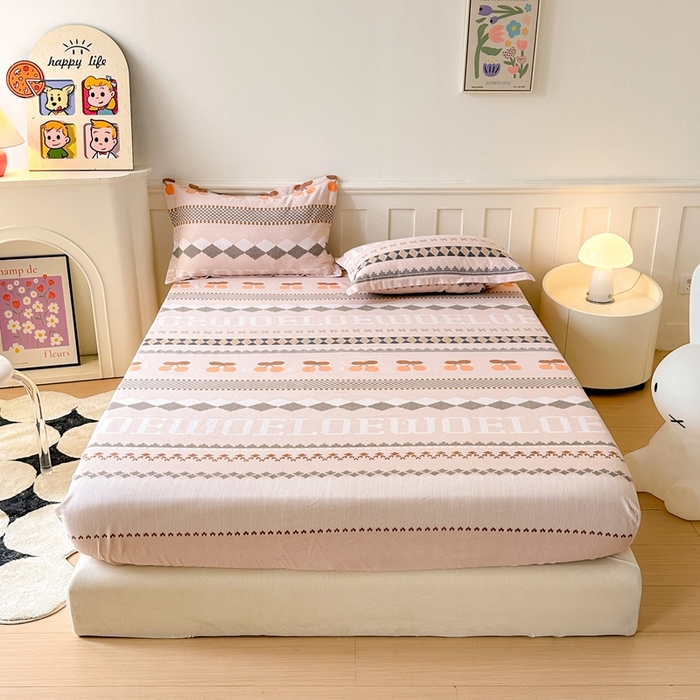 91家纺网 家纺一手货源 找家纺 2025新款加厚生态磨毛单床笠 卡蜜拉