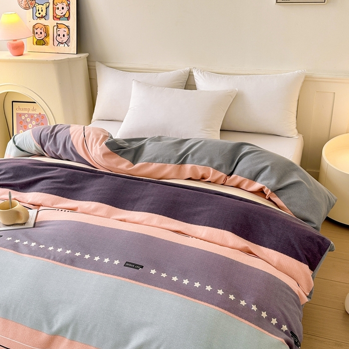 91家纺网 家纺一手货源 找家纺 2025新款加厚生态磨毛单被套 杰森