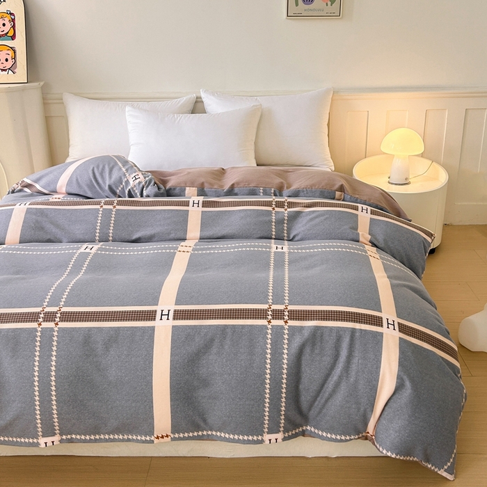 91家纺网 家纺一手货源 找家纺 2025新款加厚生态磨毛单被套 兰迪