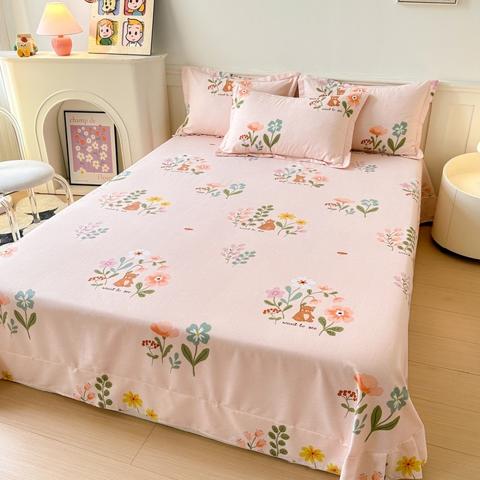 91家纺网 家纺一手货源 找家纺 2025新款加厚生态磨毛单床单 西西里