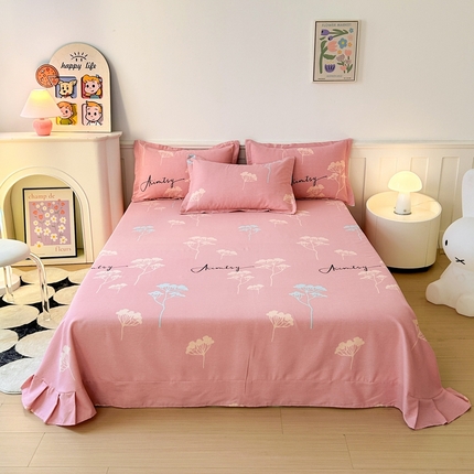 2025新款加厚生态磨毛单床单 清风觅影