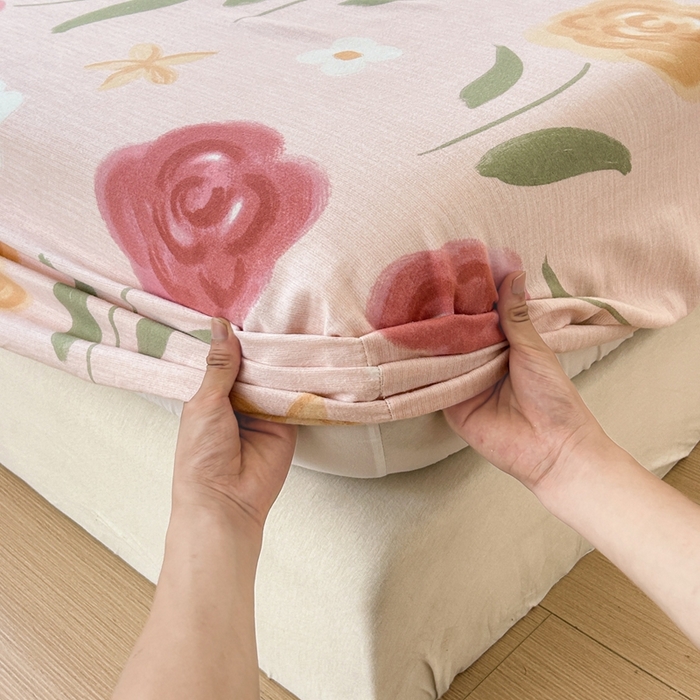 91家纺网 家纺一手货源 找家纺 2025新款加厚生态磨毛单床笠 知否