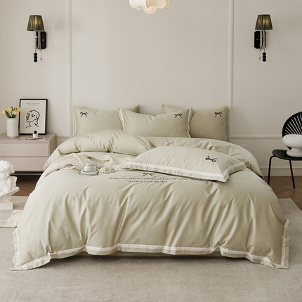 EH家居 2024新款长绒棉绣花四件套-伊人系列 伊人-凝玉
