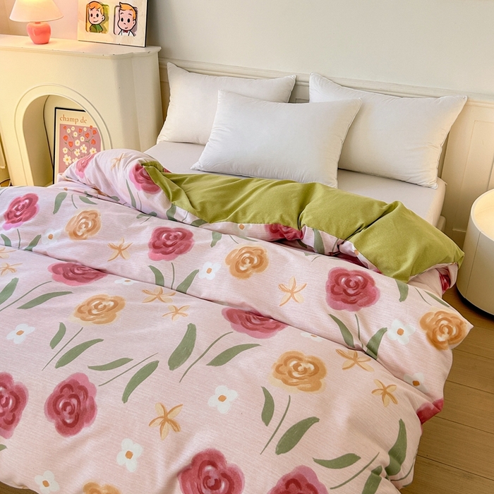 91家纺网 家纺一手货源 找家纺 2025新款加厚生态磨毛单被套 知否