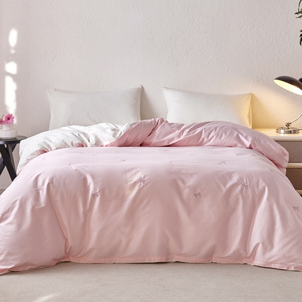 2024新款爆品全棉纯棉印花刺绣单被套卡通被罩单品 蝶舞结梦