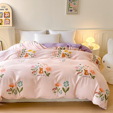 2025新款加厚生态磨毛单被套 西西里