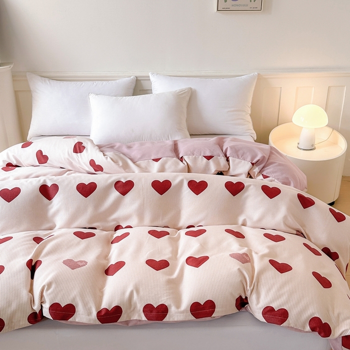 91家纺网 家纺一手货源 找家纺 2025新款加厚生态磨毛单被套 完美恋人