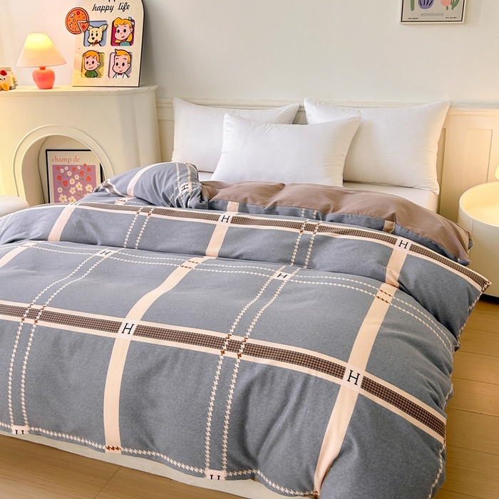 91家纺网 家纺一手货源 找家纺 2025新款加厚生态磨毛单被套 兰迪