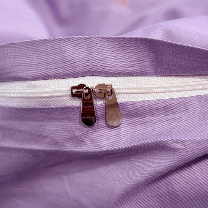 91家纺网 家纺一手货源 找家纺 2024新款高密度13376全棉（蝶舞）四件套 蝶舞（紫色）