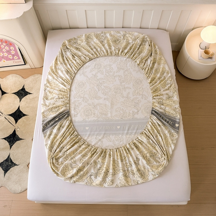 91家纺网 家纺一手货源 找家纺 2025新款加厚生态磨毛单床笠 初恋