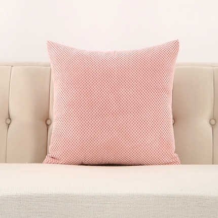 91家纺网 家纺一手货源 找家纺 （总）囍莱家纺 2024新款简约纯色豆豆绒抱枕C050系列