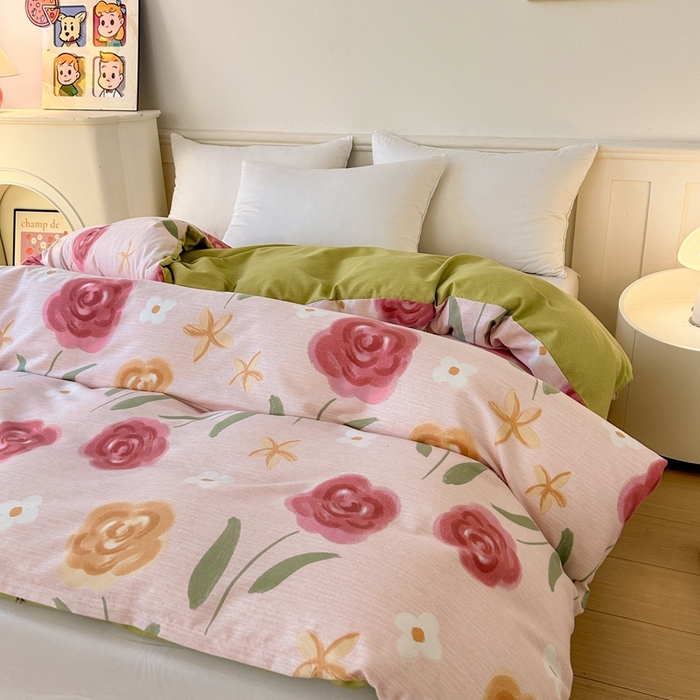 91家纺网 家纺一手货源 找家纺 2025新款加厚生态磨毛单被套 知否