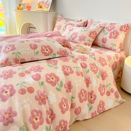 91家纺网 家纺一手货源 找家纺 （总）2025新款加厚生态磨毛床单四件套