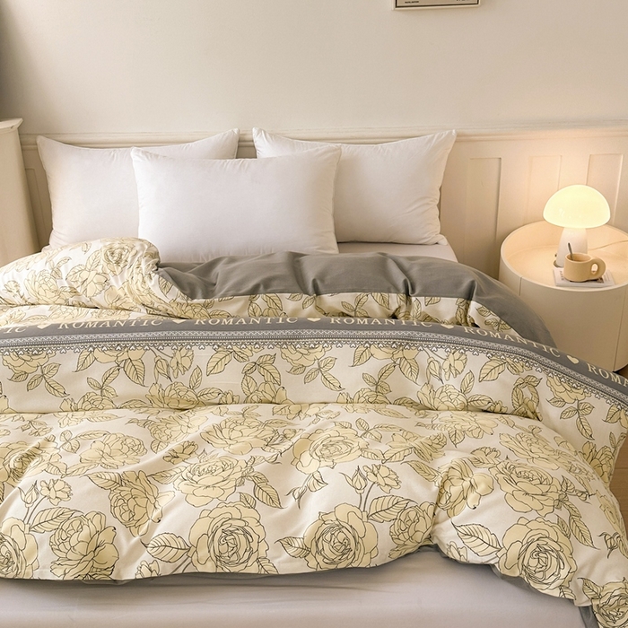 91家纺网 家纺一手货源 找家纺 2025新款加厚生态磨毛单被套 初恋