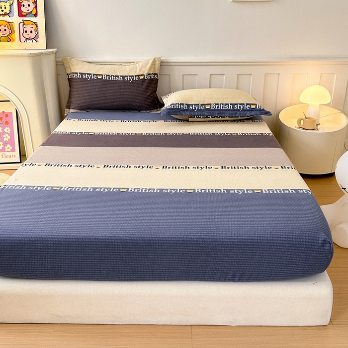 91家纺网 家纺一手货源 找家纺 2025新款加厚生态磨毛单床笠 塞利维亚