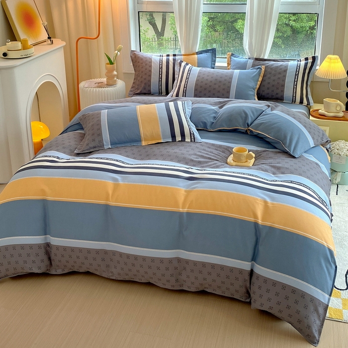 91家纺网 家纺一手货源 找家纺 帛缔思 2024新款加厚淳木棉四件套 卡纳贝斯