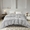91家纺网 家纺一手货源 找家纺 晶缦家纺 2025新款全棉纯棉60支贡缎长绒棉纯色多规格单品被套 琳澜-奥丁灰