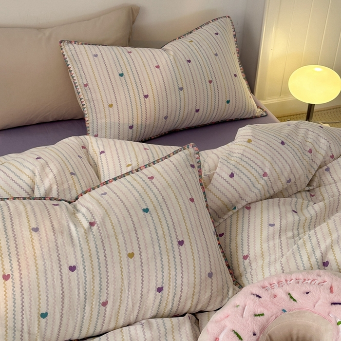 91家纺网 家纺一手货源 找家纺 （总）洋铭区（原狠狠爱） 2024新款全棉双层纱四件套