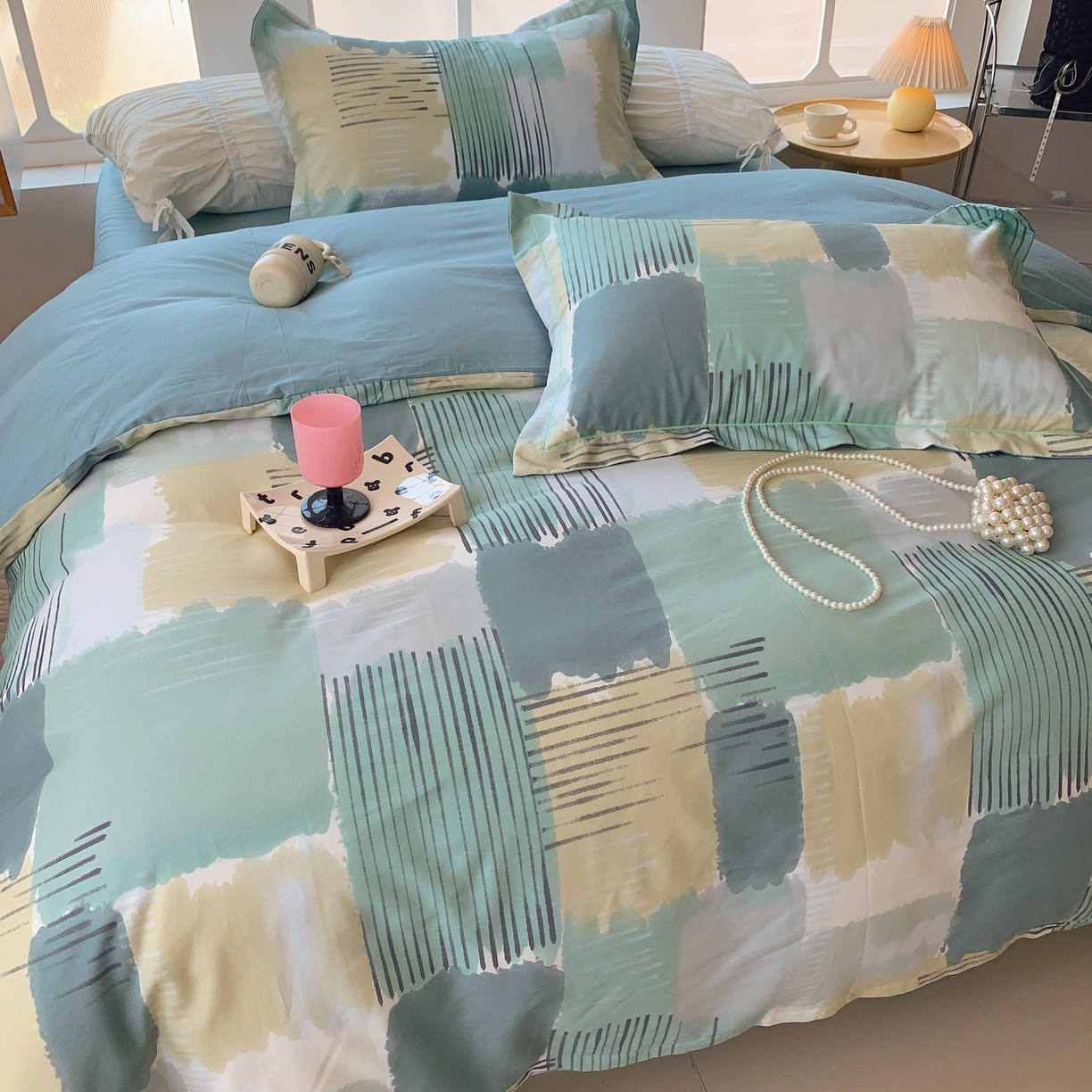 91家纺网 家纺一手货源 找家纺 莱豫家纺 2024新款纯棉四件套-第七波 格调人生