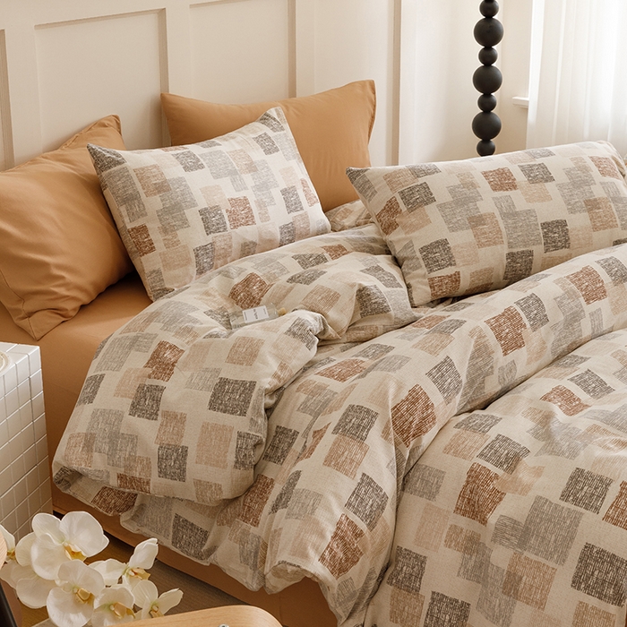 91家纺网 家纺一手货源 找家纺 2024新款全棉陶瓷磨毛印花四件套 品格