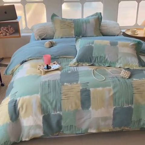 91家纺网 家纺一手货源 找家纺 莱豫家纺 2024新款纯棉四件套-第七波 格调人生