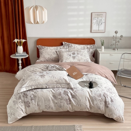 91家纺网 家纺一手货源 找家纺 （总）2025新款全棉精梳磨毛印花四件套