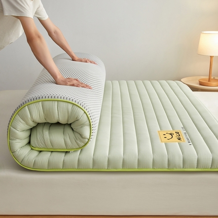 卡派 2024新款成人款泡泡棉单边抗压床垫 阳光—水绿