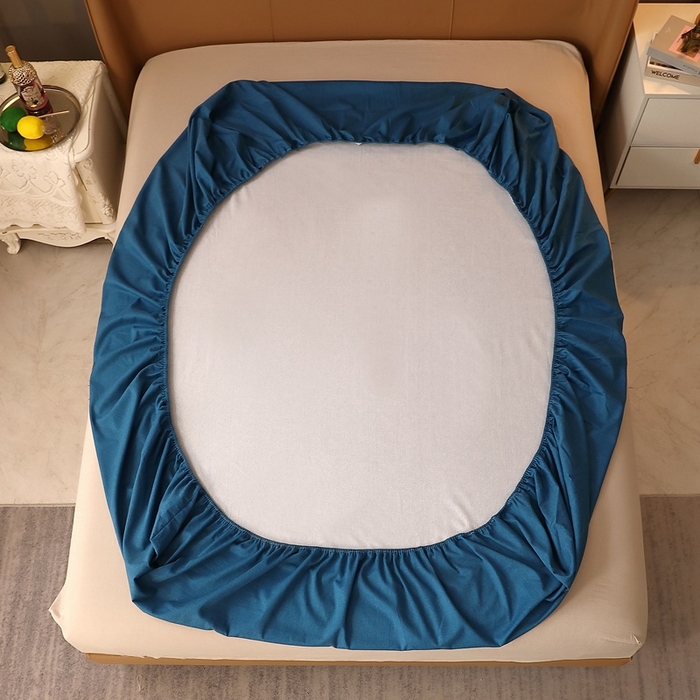 91家纺网 家纺一手货源 找家纺 （总）2025新款加厚喷气全棉纯色生态磨毛单床笠 多规格单品床笠单件保暖纯棉磨毛床笠床罩席梦思床垫保护罩套