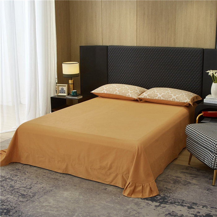 91家纺网 家纺一手货源 找家纺 沐白家居 2025新款全棉生态磨毛印花四件套-纽扣工艺款 罗薇