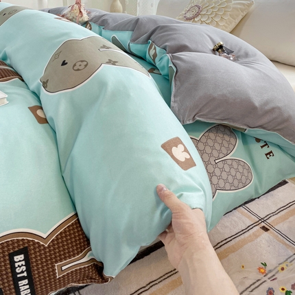 91家纺网 家纺一手货源 找家纺 （总）帛缔思 2024新款淳木棉印花单品被套