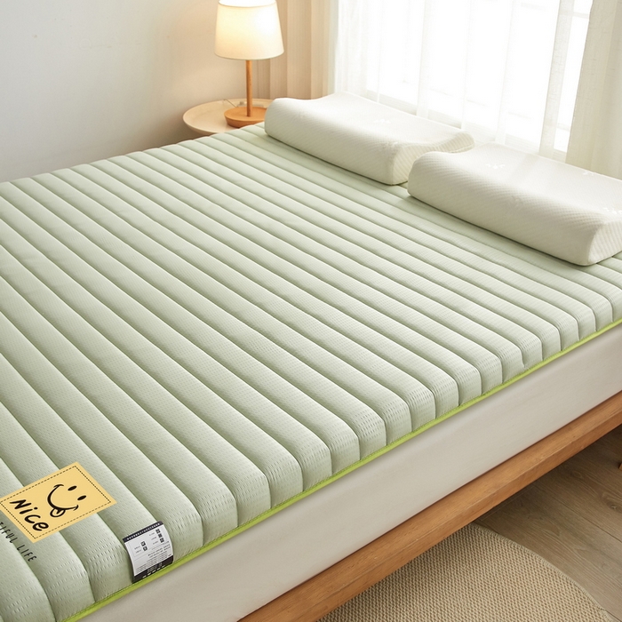 91家纺网 家纺一手货源 找家纺 卡派 2024新款成人款泡泡棉单边抗压床垫 阳光—水绿