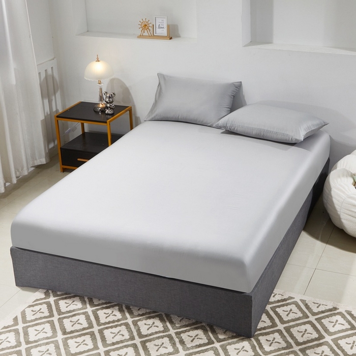 91家纺网 家纺一手货源 找家纺 （总）2025新款全棉60支贡缎长绒棉纯色单品床笠单件素色纯棉单床笠席梦思床垫保护套保护罩