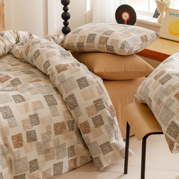 91家纺网 家纺一手货源 找家纺 2024新款全棉陶瓷磨毛印花四件套 品格