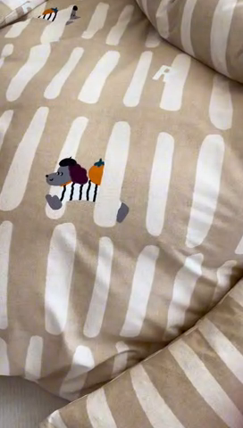 91家纺网 家纺一手货源 找家纺 2024新款全棉陶瓷磨毛印花四件套 萌趣星仔